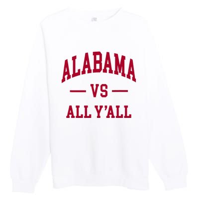 Alabama Throwback Design Classic Premium Crewneck Sweatshirt