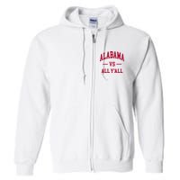 Alabama Throwback Design Classic Full Zip Hoodie