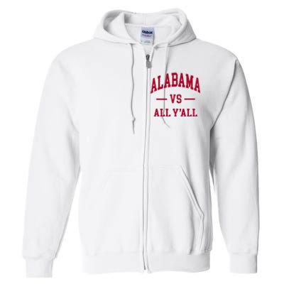 Alabama Throwback Design Classic Full Zip Hoodie