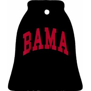 Alabama Throwback Design Classic Ceramic Bell Ornament