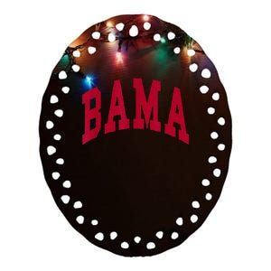 Alabama Throwback Design Classic Ceramic Oval Ornament