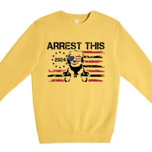 Arrest This Donald Trump 2024 Premium Crewneck Sweatshirt