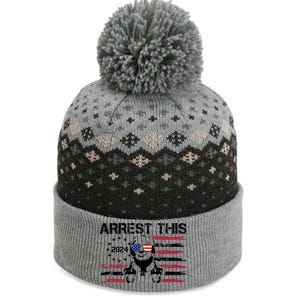 Arrest This Donald Trump 2024 The Baniff Cuffed Pom Beanie