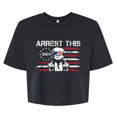 Arrest This Donald Trump 2024 Bella+Canvas Jersey Crop Tee