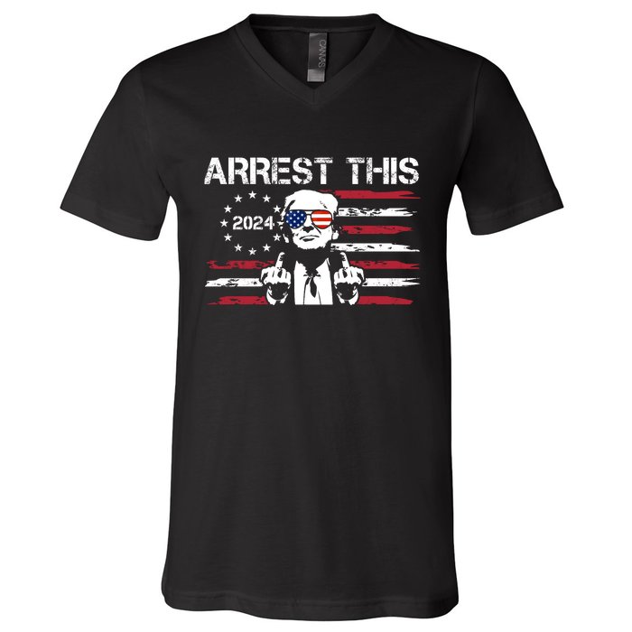 Arrest This Donald Trump 2024 V-Neck T-Shirt