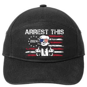 Arrest This Donald Trump 2024 7-Panel Snapback Hat