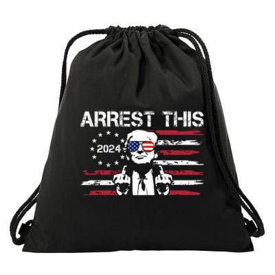 Arrest This Donald Trump 2024 Drawstring Bag