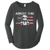 Arrest This Donald Trump 2024 Women's Perfect Tri Tunic Long Sleeve Shirt