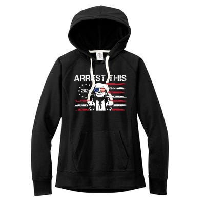 Arrest This Donald Trump 2024 Women's Fleece Hoodie