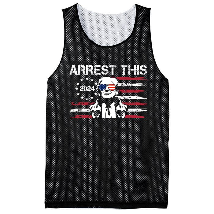 Arrest This Donald Trump 2024 Mesh Reversible Basketball Jersey Tank