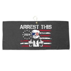 Arrest This Donald Trump 2024 Large Microfiber Waffle Golf Towel