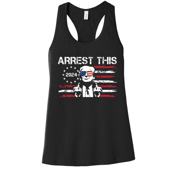 Arrest This Donald Trump 2024 Women's Racerback Tank