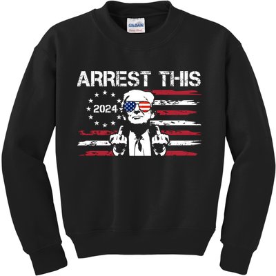 Arrest This Donald Trump 2024 Kids Sweatshirt