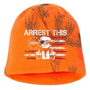 Arrest This Donald Trump 2024 Kati - Camo Knit Beanie