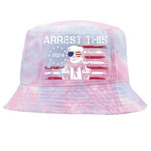 Arrest This Donald Trump 2024 Tie-Dyed Bucket Hat