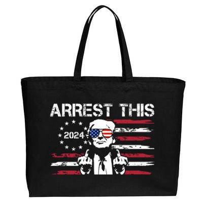 Arrest This Donald Trump 2024 Cotton Canvas Jumbo Tote