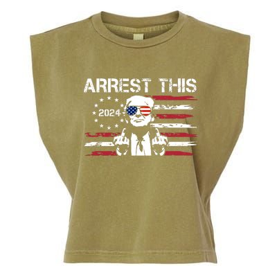 Arrest This Donald Trump 2024 Garment-Dyed Women's Muscle Tee