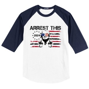 Arrest This Donald Trump 2024 Baseball Sleeve Shirt