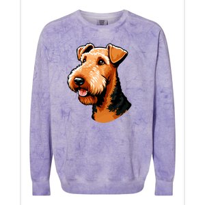 Airedale Terrier Dog Cute Airedale Terrier Gift Idea Colorblast Crewneck Sweatshirt