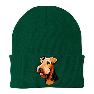 Airedale Terrier Dog Cute Airedale Terrier Gift Idea Knit Cap Winter Beanie