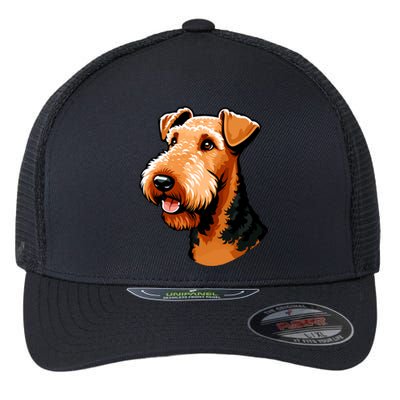 Airedale Terrier Dog Cute Airedale Terrier Gift Idea Flexfit Unipanel Trucker Cap