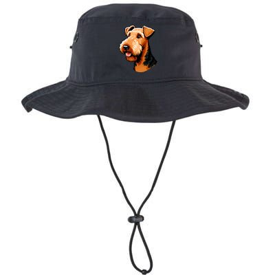 Airedale Terrier Dog Cute Airedale Terrier Gift Idea Legacy Cool Fit Booney Bucket Hat