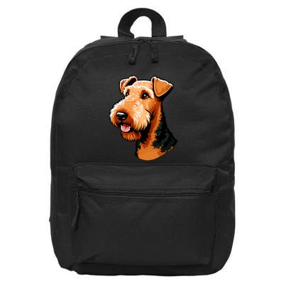 Airedale Terrier Dog Cute Airedale Terrier Gift Idea 16 in Basic Backpack