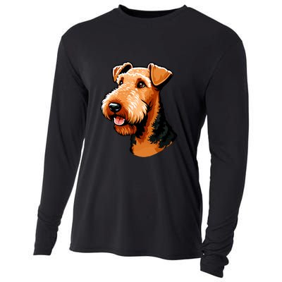 Airedale Terrier Dog Cute Airedale Terrier Gift Idea Cooling Performance Long Sleeve Crew