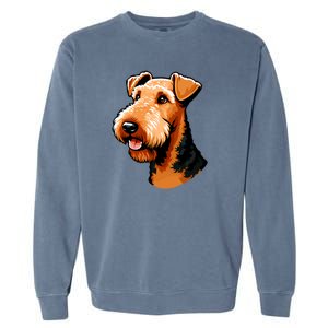 Airedale Terrier Dog Cute Airedale Terrier Gift Idea Garment-Dyed Sweatshirt