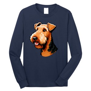 Airedale Terrier Dog Cute Airedale Terrier Gift Idea Long Sleeve Shirt