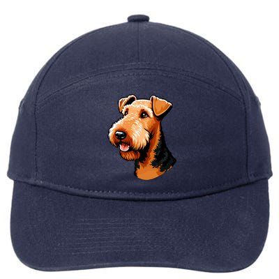 Airedale Terrier Dog Cute Airedale Terrier Gift Idea 7-Panel Snapback Hat