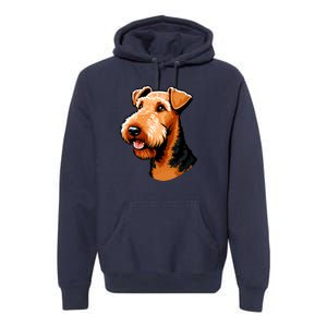 Airedale Terrier Dog Cute Airedale Terrier Gift Idea Premium Hoodie