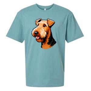 Airedale Terrier Dog Cute Airedale Terrier Gift Idea Sueded Cloud Jersey T-Shirt