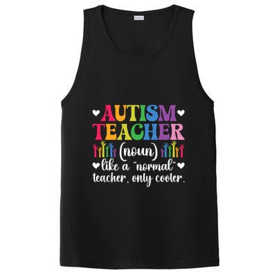 Autism Teacher Definition Autism Awareness Teacher Funny Gift PosiCharge Competitor Tank
