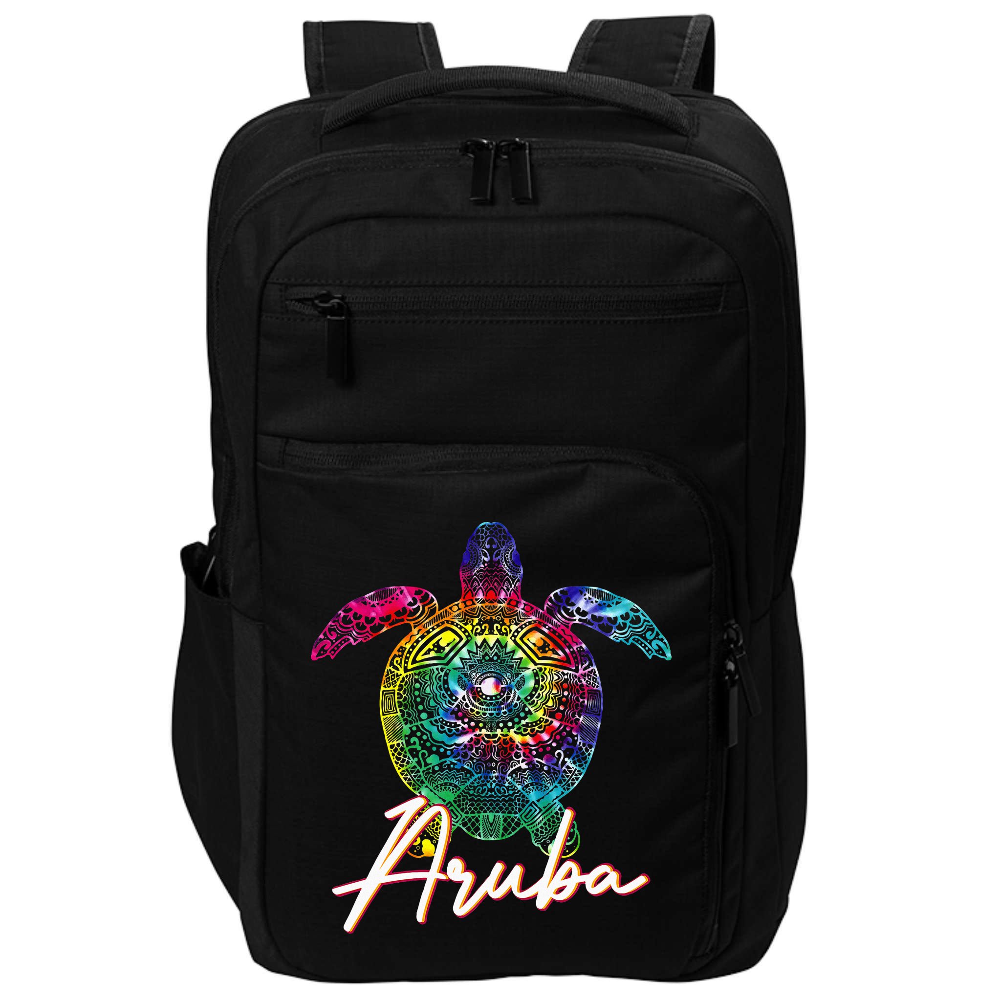 Aruba Tie Dye Sea Turtle Matching Family Vacation Impact Tech Backpack