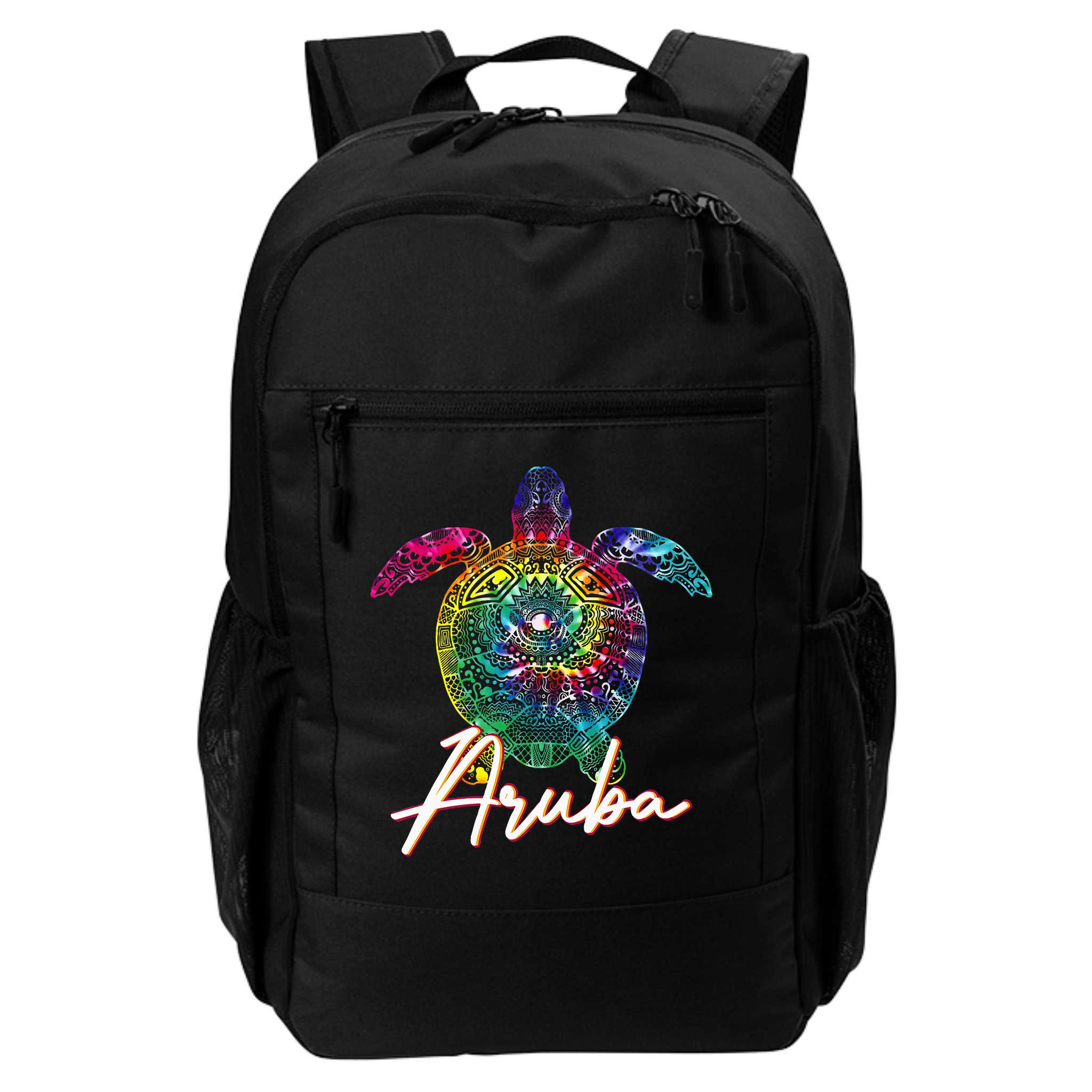 Aruba Tie Dye Sea Turtle Matching Family Vacation Backpack