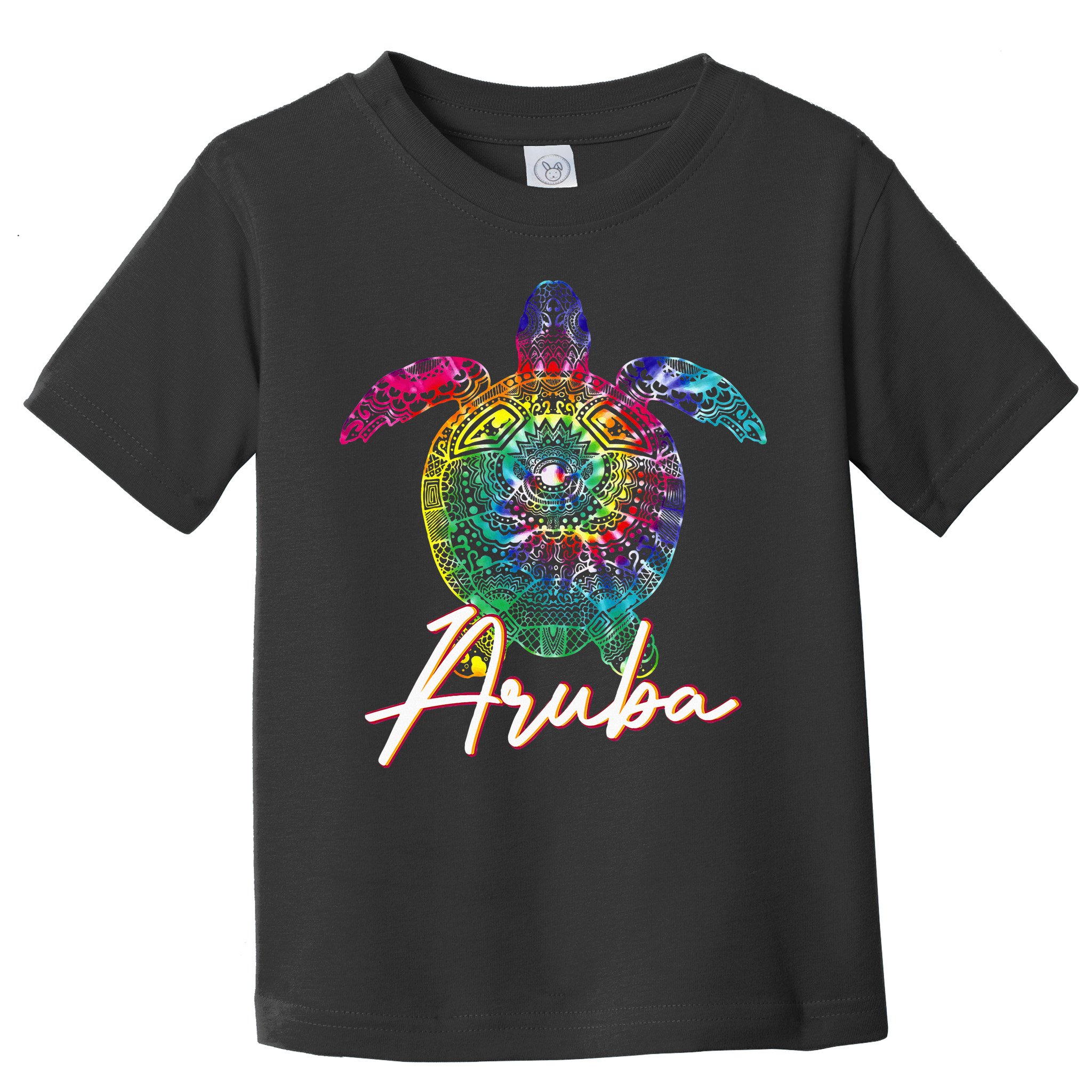 Aruba Tie Dye Sea Turtle Matching Family Vacation Toddler T-Shirt