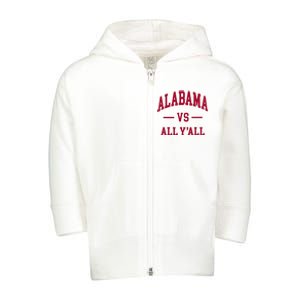 Alabama Throwback Design Classic Toddler Zip Fleece Hoodie