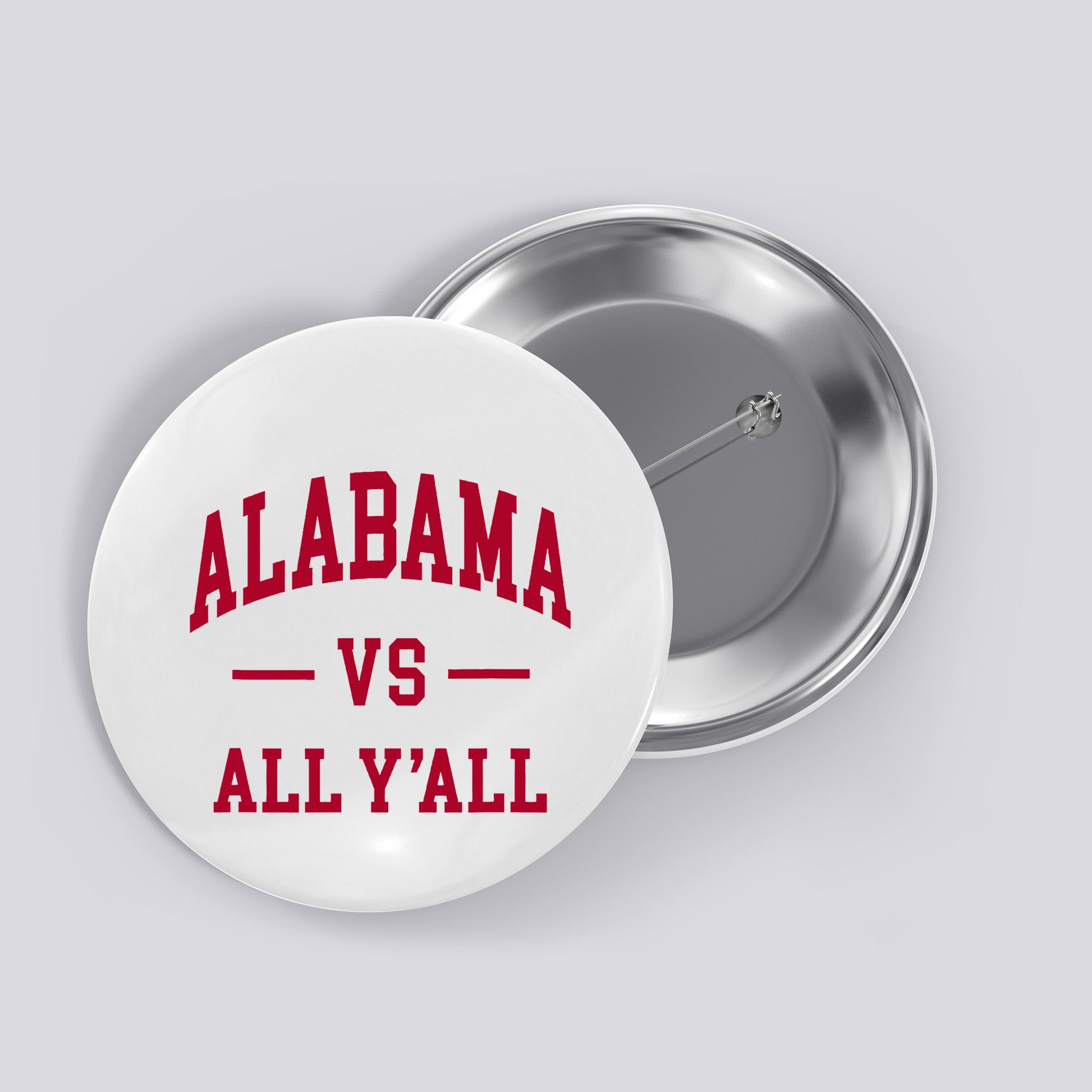 Alabama Throwback Design Classic Button