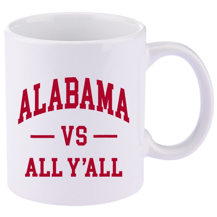 Alabama Throwback Design Classic 11oz C Handle Ceramic Mug