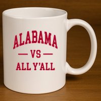 Alabama Throwback Design Classic 11oz C Handle Ceramic Mug