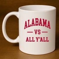 Alabama Throwback Design Classic 11oz C Handle Ceramic Mug