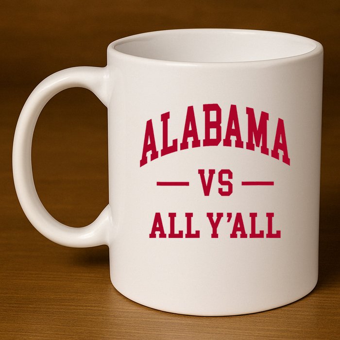 Alabama Throwback Design Classic 11oz C Handle Ceramic Mug