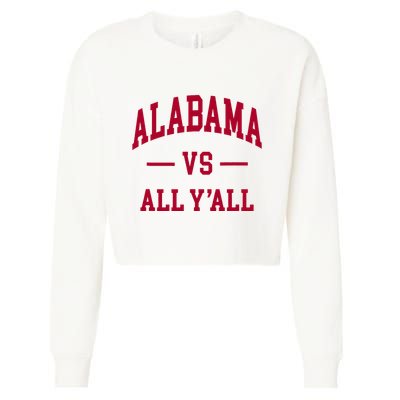 Alabama Throwback Design Classic Cropped Pullover Crew