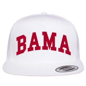 Alabama Throwback Design Classic Flat Bill Trucker Hat