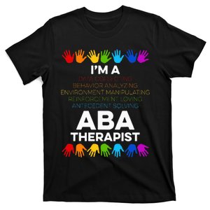 Aba Therapist Data Behavior Analyst Autism Therapy T-Shirt