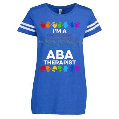 Aba Therapist Data Behavior Analyst Autism Therapy Enza Ladies Jersey Football T-Shirt