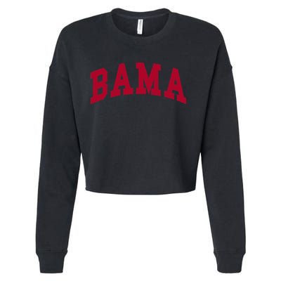Alabama Throwback Design Classic Cropped Pullover Crew
