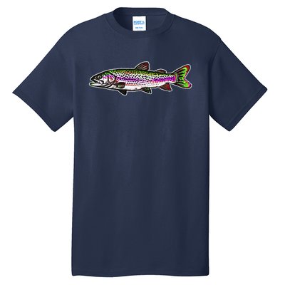 Abstract Trout Design Fly Fishing Trout Fisherman Tall T-Shirt