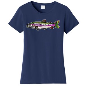 Abstract Trout Design Fly Fishing Trout Fisherman Women's T-Shirt